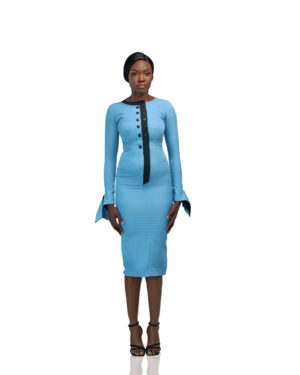 Celeste Noir Midi Dress