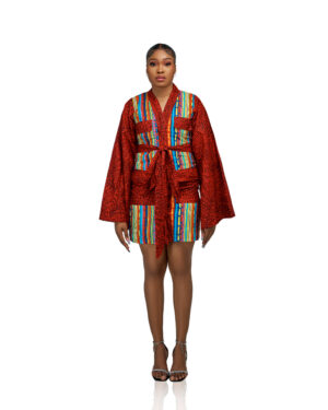 Crimson Luxe Style Gown