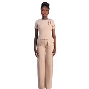 Beige Boss Two Piece