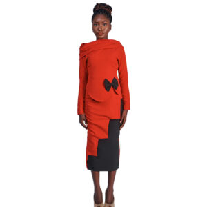 Crimson Noir Two Piece Gown