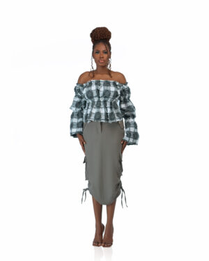 Fina Top with Keyhole Cargo Skirt