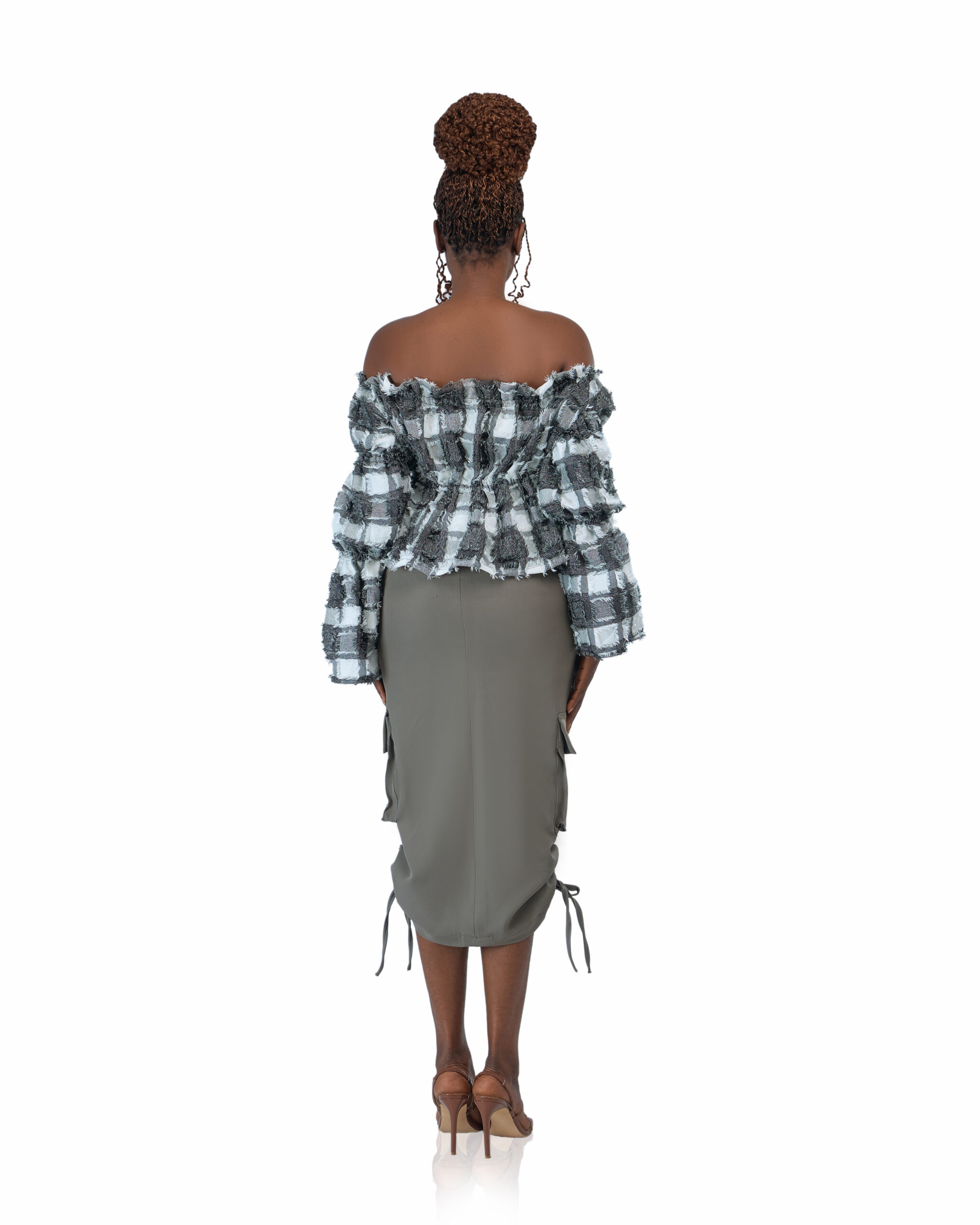 Fina Top With Keyhole Cargo Skirt